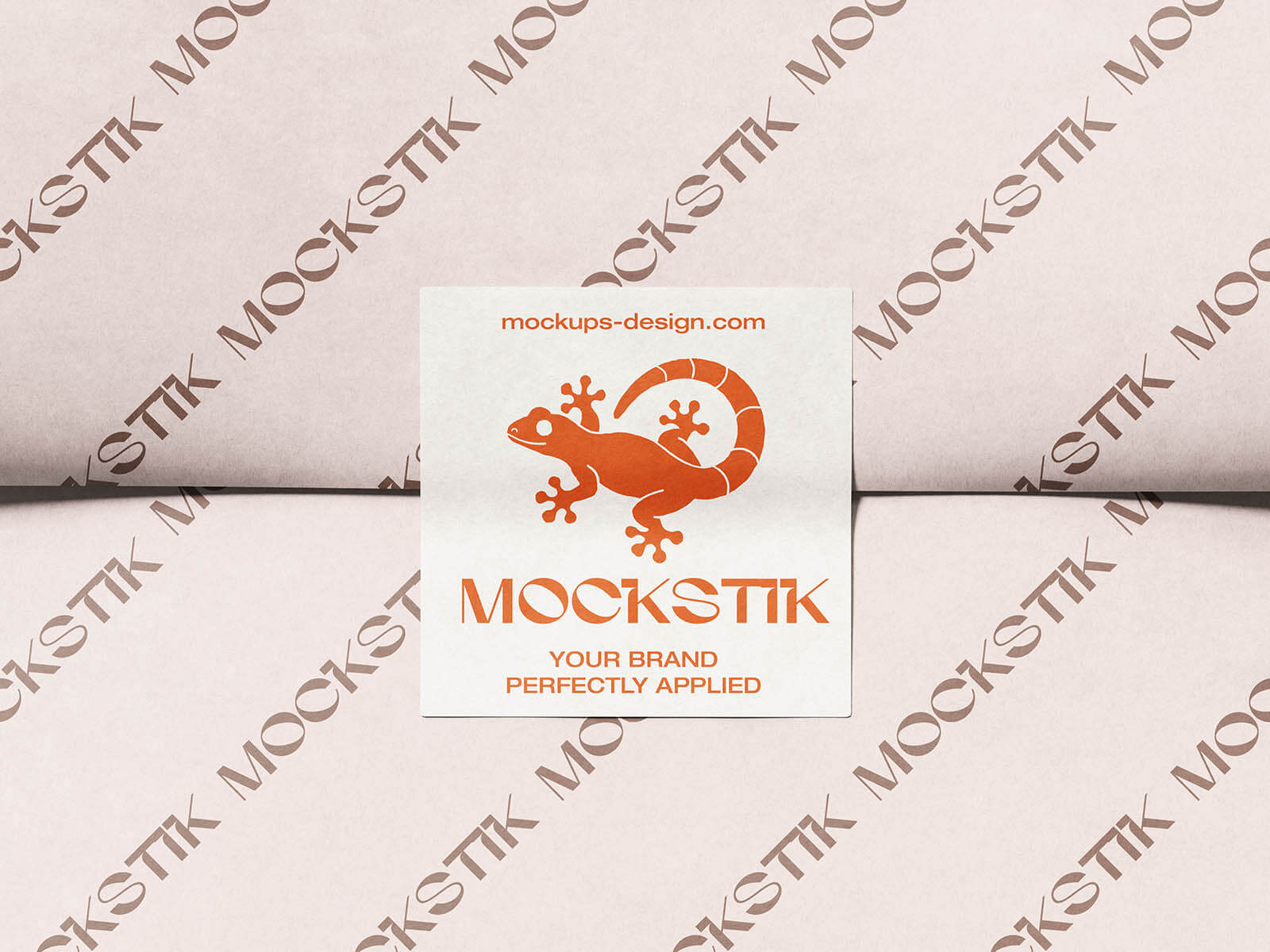 3 Free Flat Square Sticker Mockup PSD Set