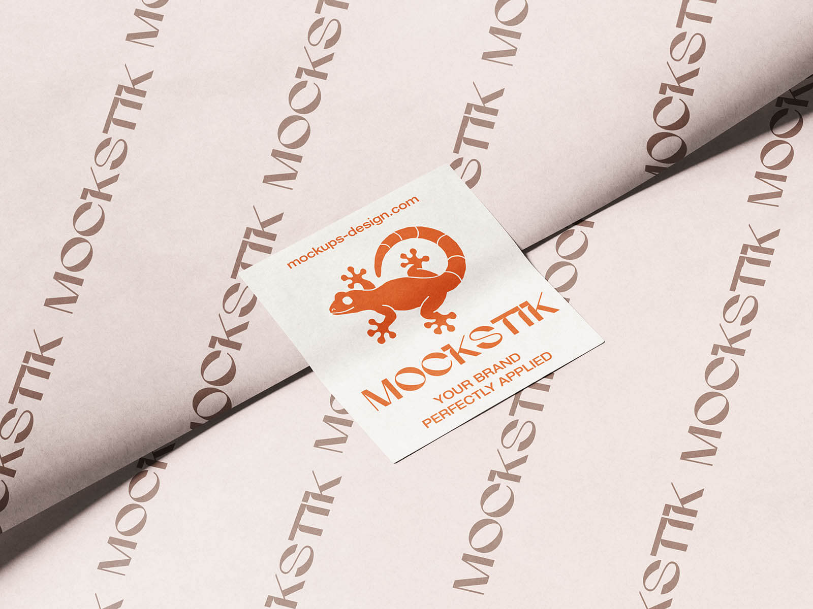 3 Free Flat Square Sticker Mockup PSD Set