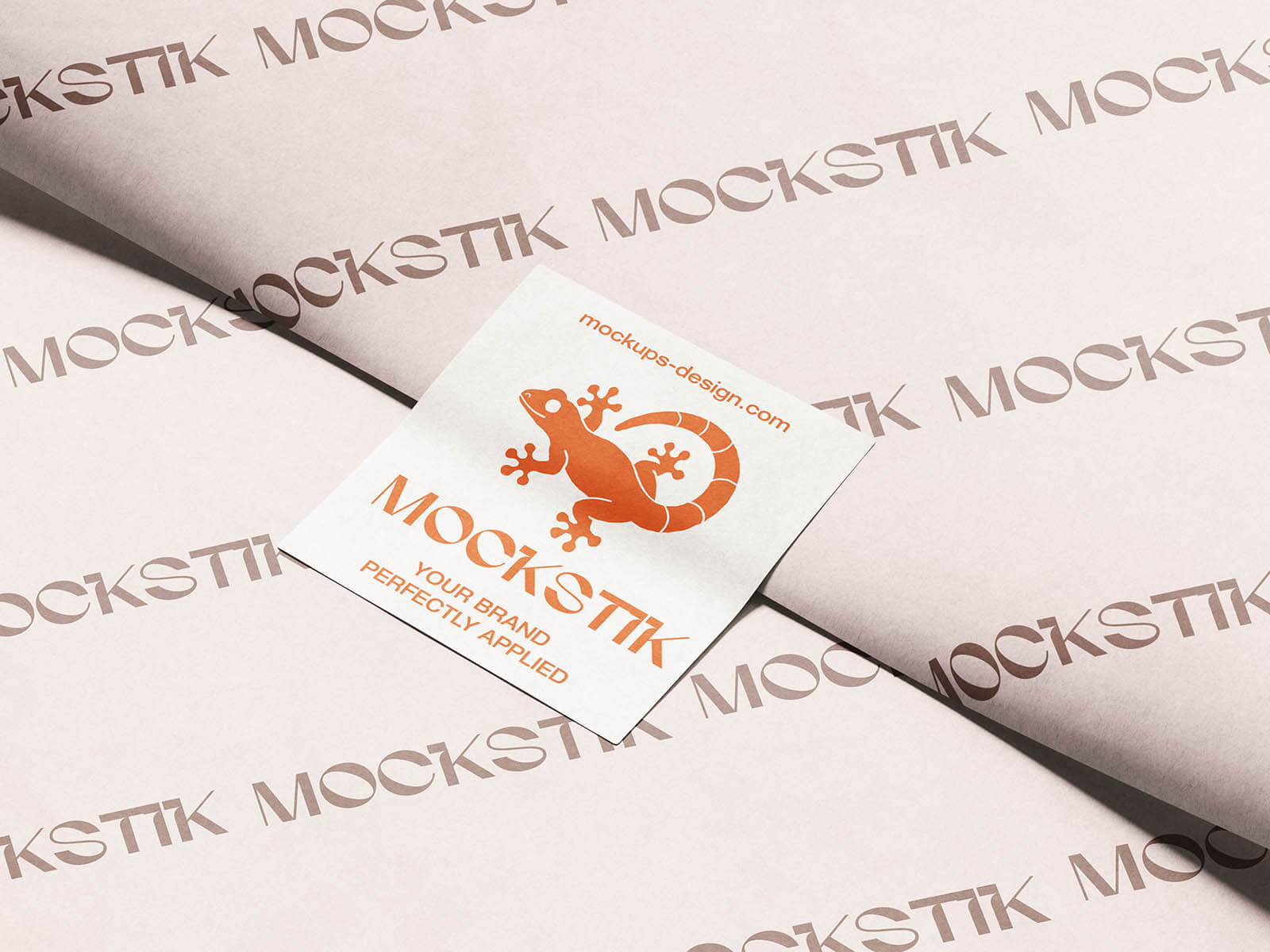 3 Free Flat Square Sticker Mockup PSD Set