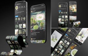 3 Premium Free Instagram Feed Mobile Scroll Mockup PSD Files