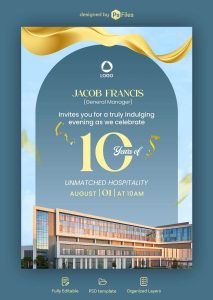 anniversary invitation card psd template elegant celebration invite design corporate event invitation free download photoshop template