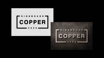copper embossed logo mockup psd realistic signboard text effect metallic branding presentation template free download