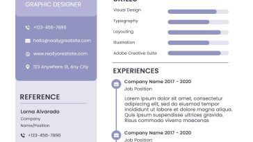 graphic designer resume template psd clean modern cv layout editable professional resume design free download
