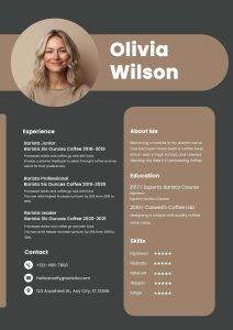 graphic designer resume psd template modern cv layout clean professional editable free download