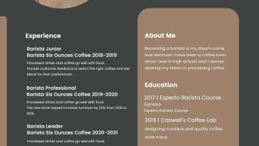 graphic designer resume psd template modern cv layout clean professional editable free download