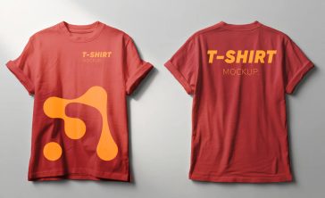 front back t shirt mockup psd realistic apparel design template editable clothing mockup free download