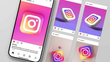 free instagram post mockup psd multiple instagram feed template mobile preview social media post design photoshop download