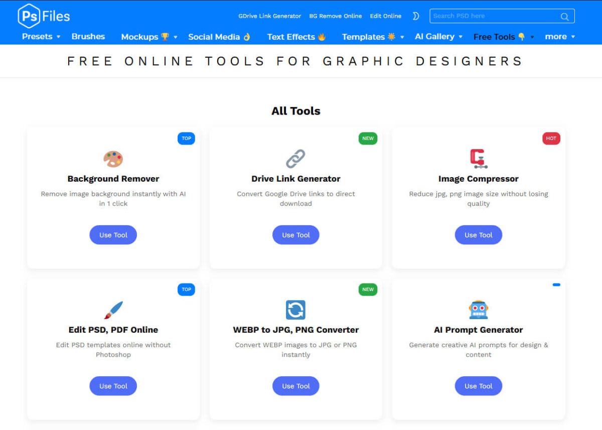 Free Online Tools For Graphic Designers