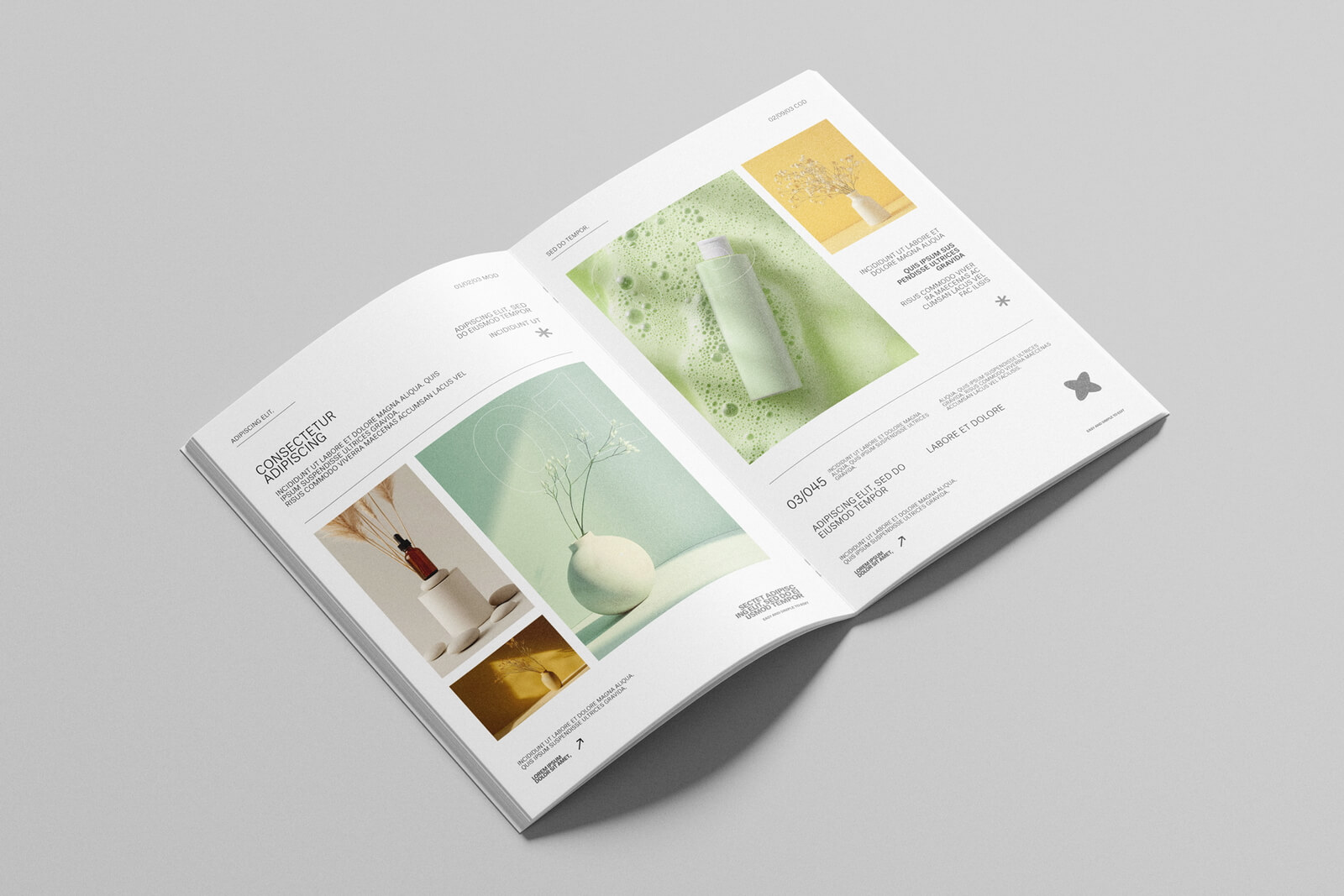 Free Saddle Stitch A4 Brochure Mockup