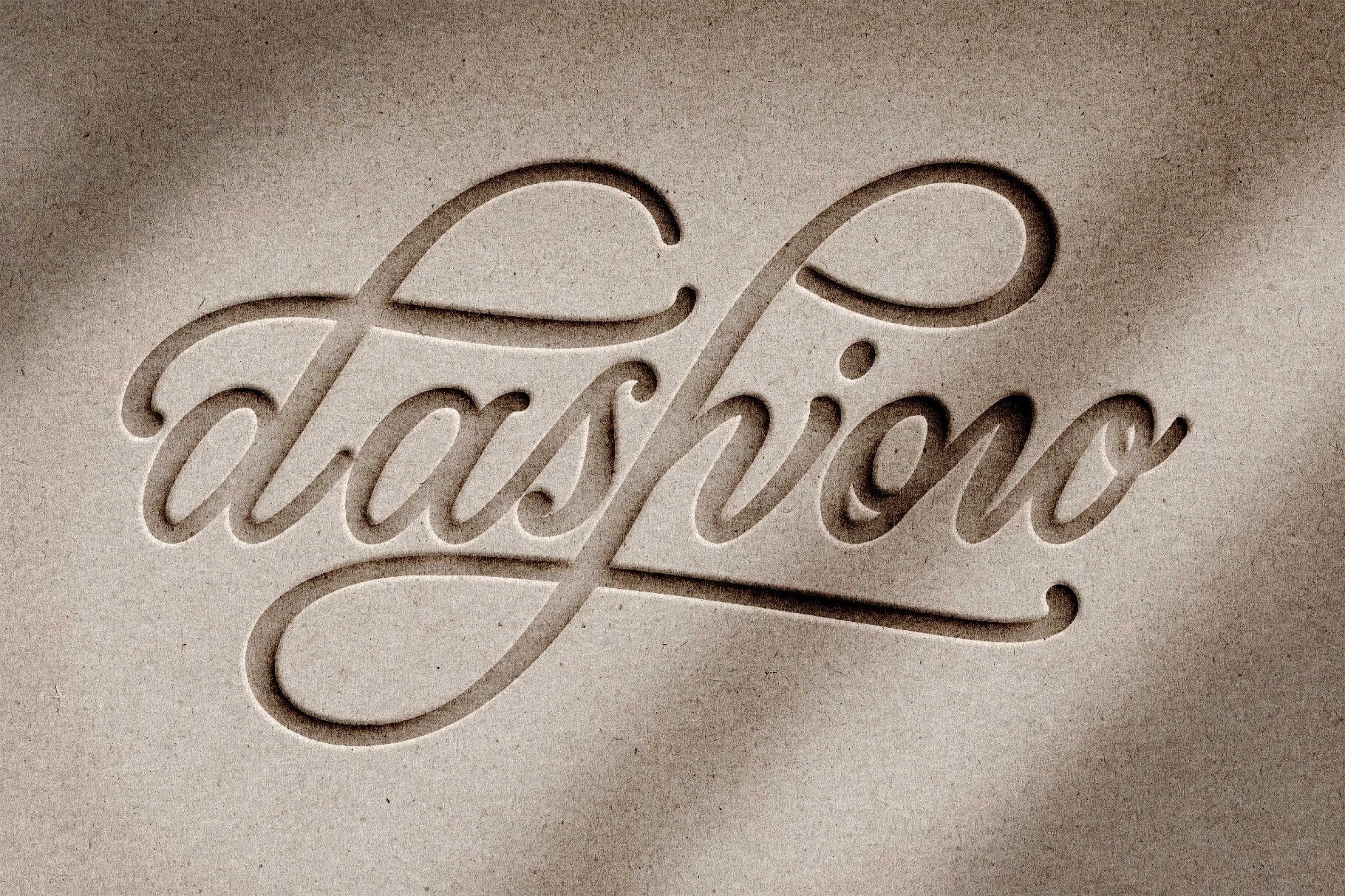 Free Tactile Paper Letterpress/ Debossing Logo Mockup PSD