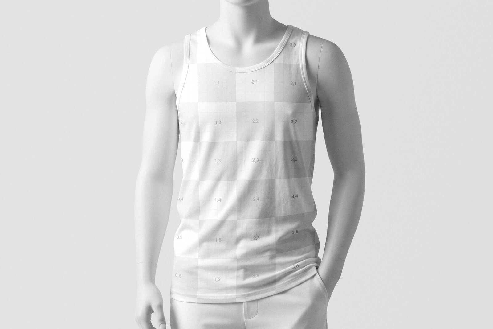 Free Men Tank Top Mockup PSD