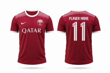 free football jersey mockup psd soccer kit front and back view fifa world cup 2026 jersey design template sports t shirt mockup realistic uniform presentation