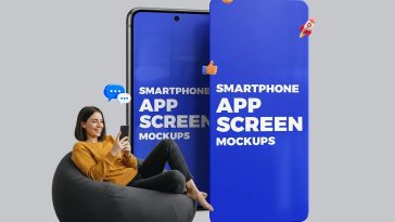 mobile app mockup lifestyle presentation smartphone psd user holding phone ui ux design showcase realistic app screen mockup