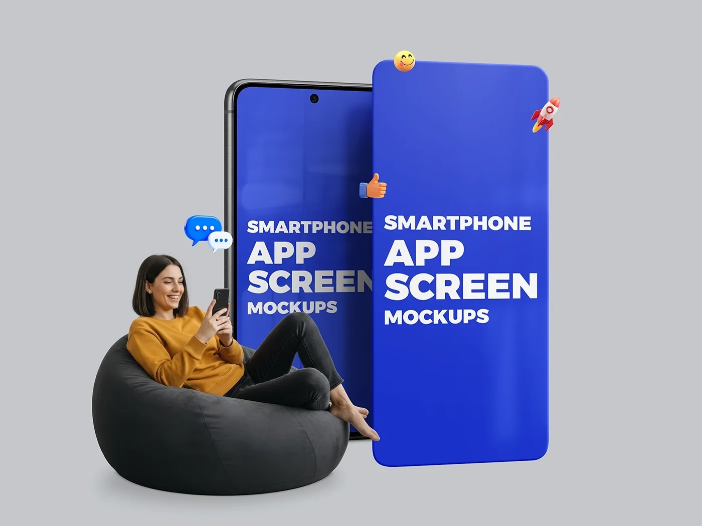 mobile app mockup lifestyle presentation smartphone psd user holding phone ui ux design showcase realistic app screen mockup