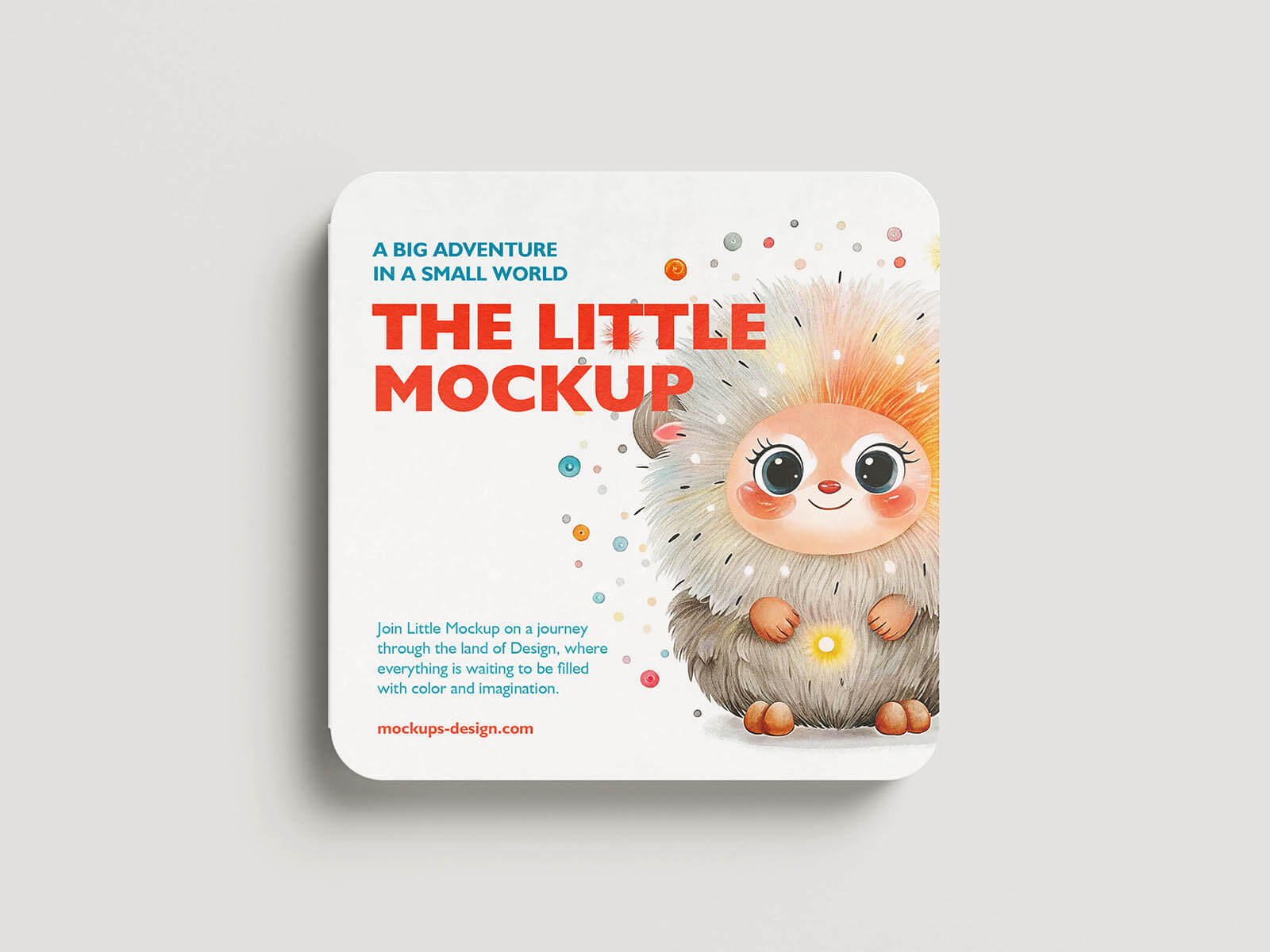 6 Free Childrens Hard Pages Square Board Book Mockup PSD Files2