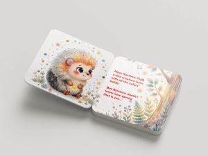 6 Free Childrens Hard Pages Square Board Book Mockup PSD Files4