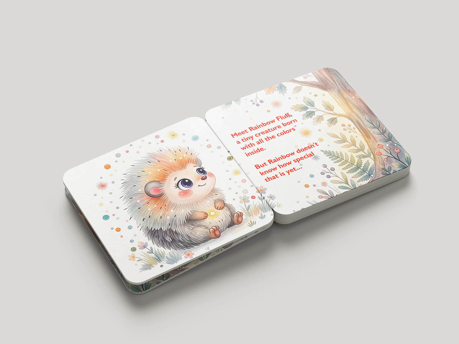 6 Free Childrens Hard Pages Square Board Book Mockup PSD Files5