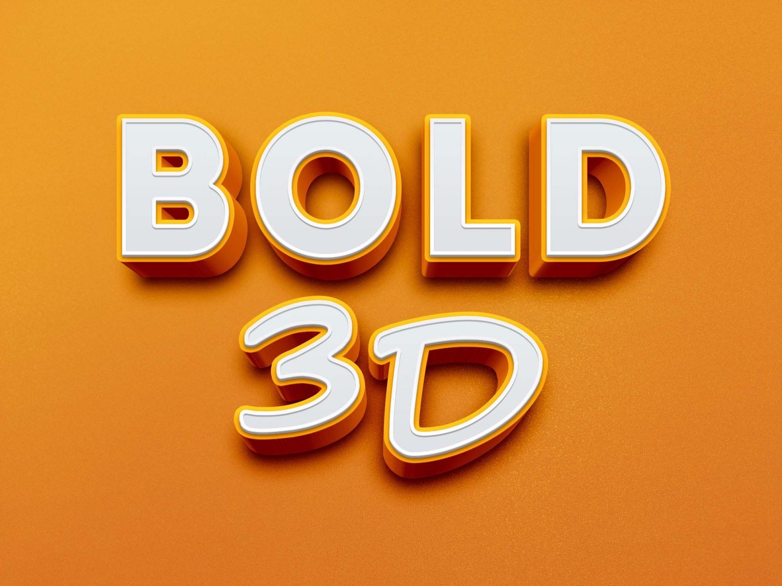 Free Bold 3D Text Effect PSD 2026 PsFiles