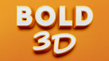Free Bold 3D Text Effect PSD 2026 PsFiles