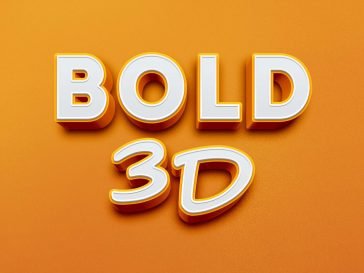 Free Bold 3D Text Effect PSD 2026 PsFiles