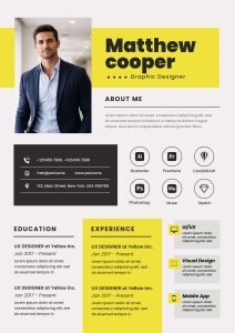 free graphic designer resume template psd modern cv layout editable professional designer resume format