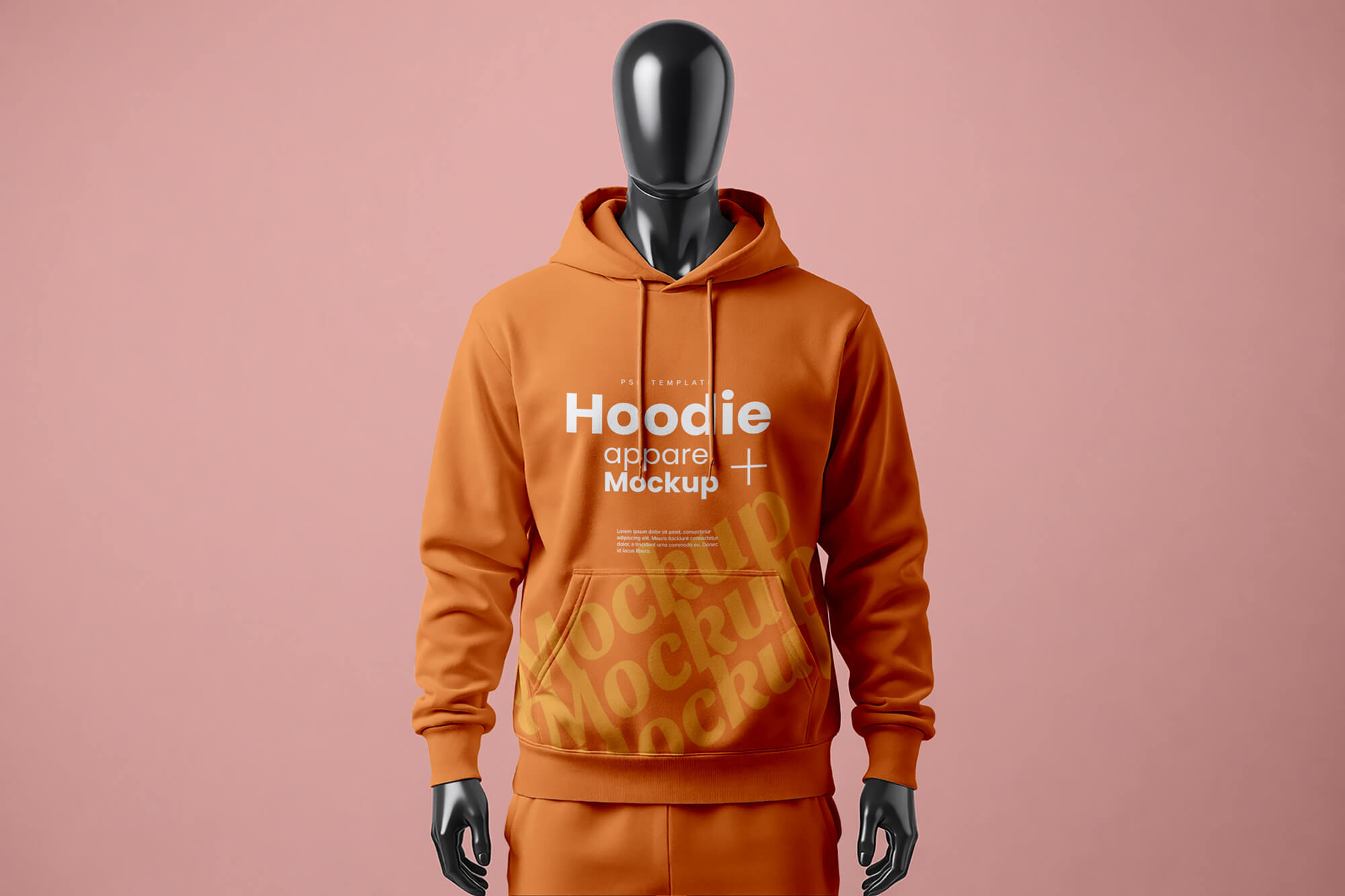Free Mannequin Hoodie Mockup PSD2