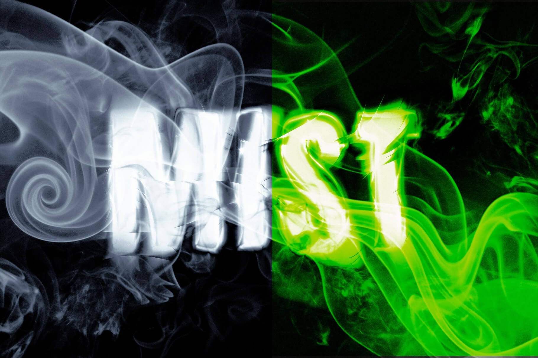 Free Smoke Distort Text Effect PSD4