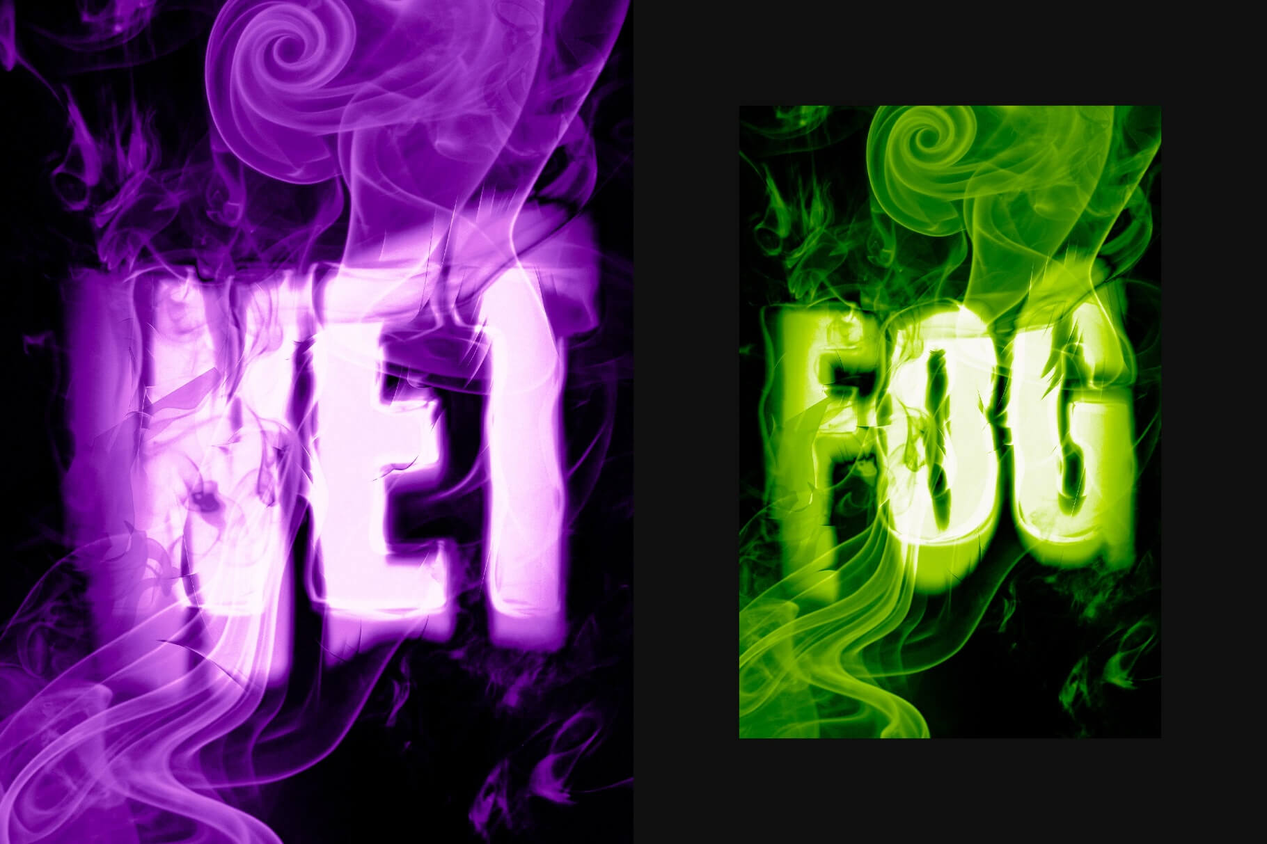 Free Smoke Distort Text Effect PSD5