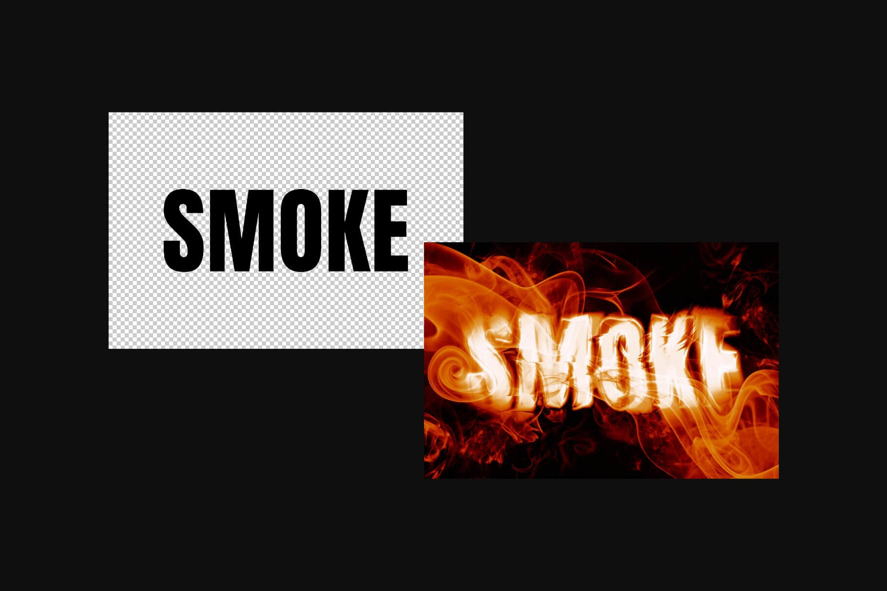 Free Smoke Distort Text Effect PSD6