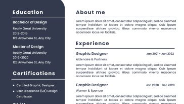 professional free resume template psd editable cv design for graphic designer corporate job application and modern career profile