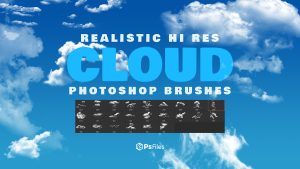 PsFiles 24 Realistic Cloud Photoshop Brushe