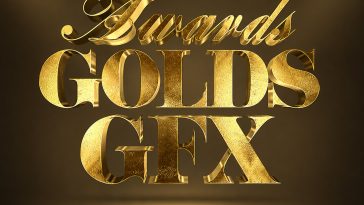 PsFiles Free 3D Gold Photoshop Text Effect PSD