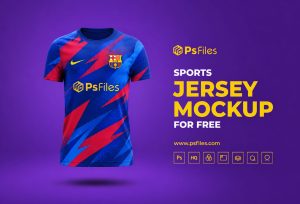 PsFiles Free Sports Jersey Mockup PSD 2026