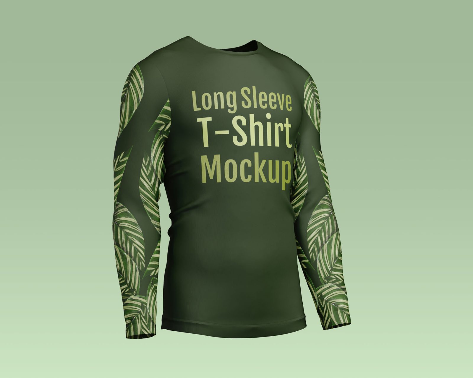 PsFiles Free Mens Long Sleeve T Shirt Mockup Full PSD Set 02