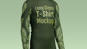 PsFiles Free Mens Long Sleeve T Shirt Mockup Full PSD Set 02